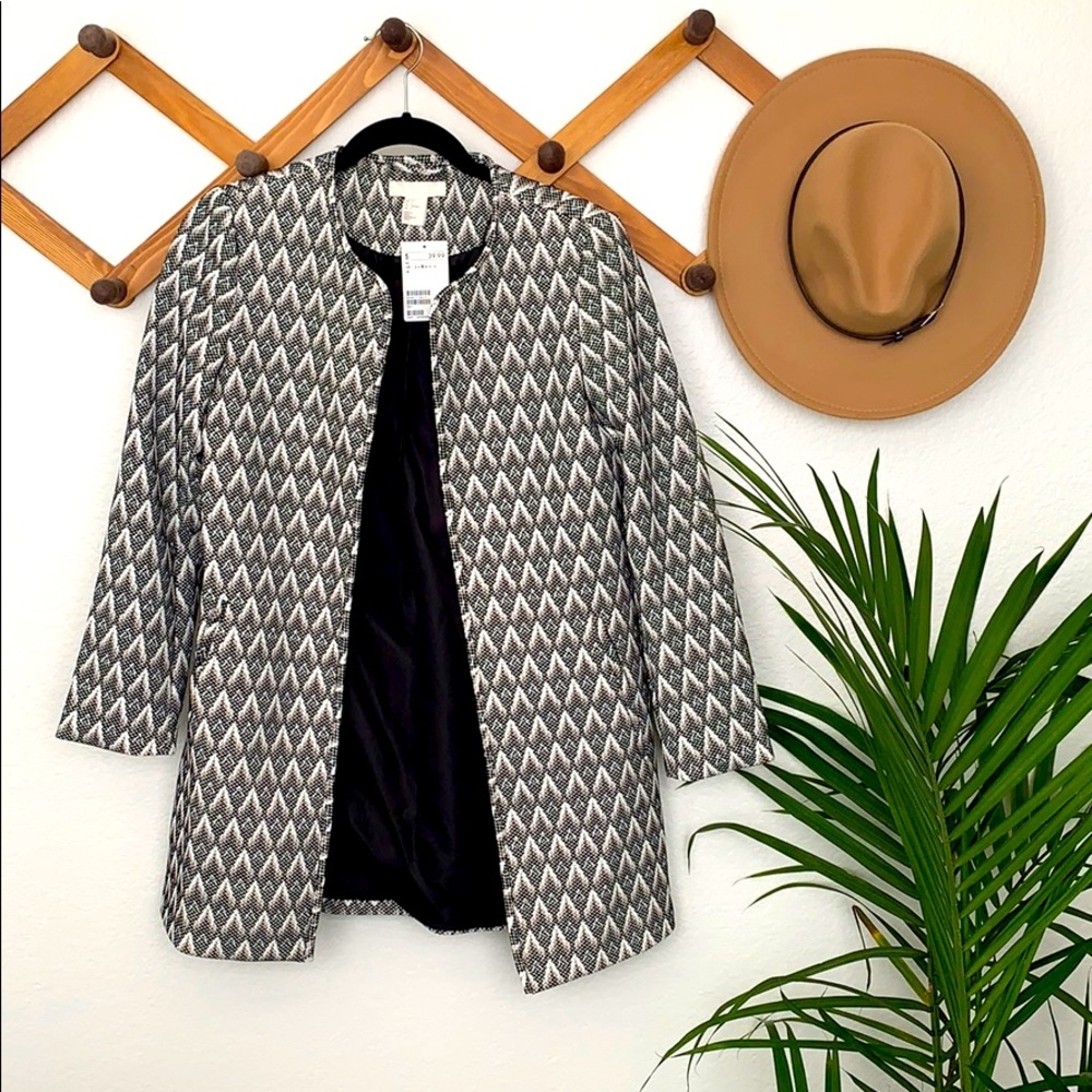 H&M Patterned Overcoat